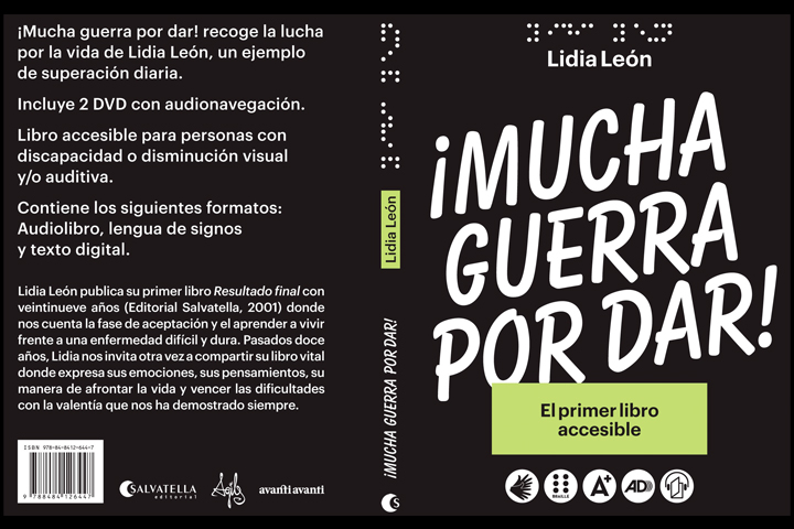 Publicació del llibre accessible Mucha Guerra por Dar, de Lidia León