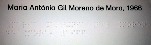 Tarjetas impresas con relieve Braille